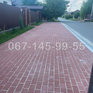 Тротуарная плитка Кирпичик укладка